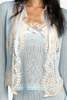 Anna Sui Lingerie Lace Knit Cardigan - Sky Blue - Thumbnail 8