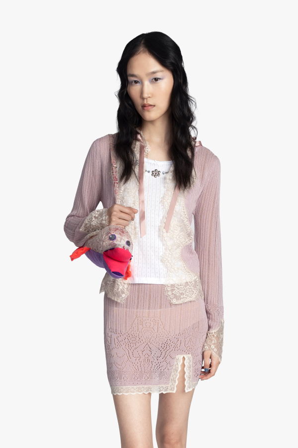 Anna Sui Lingerie Lace Knits Cardigan