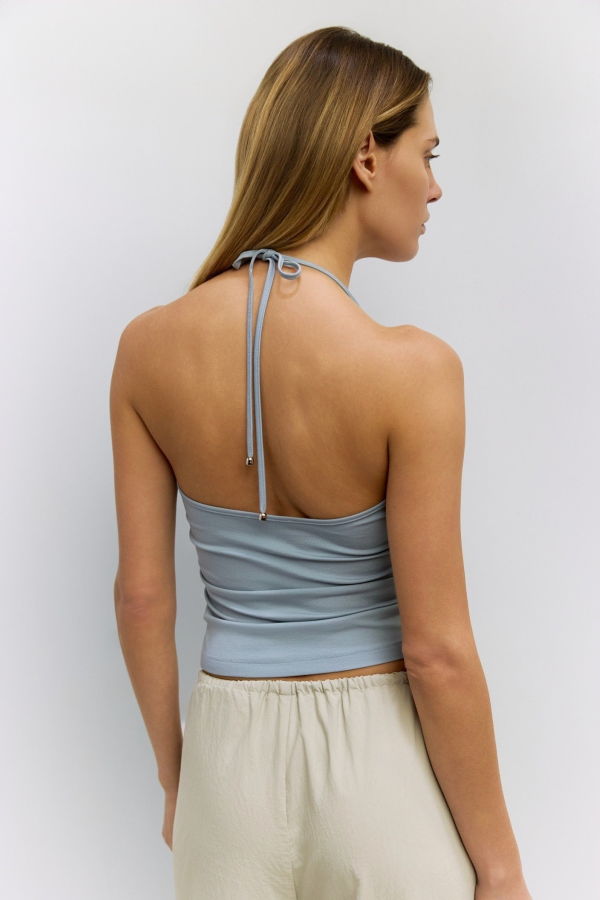 Mod Ref Crystal Halter Top