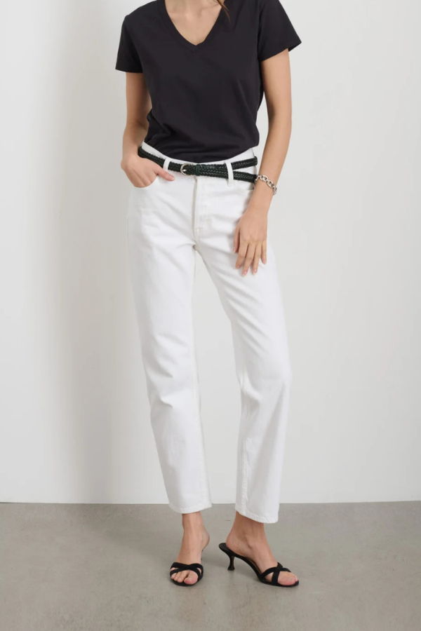 Alex Mill Jane Midrise Straight Jean - Shiro White
