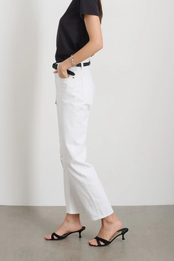 Alex Mill Jane Midrise Straight Jean - Shiro White