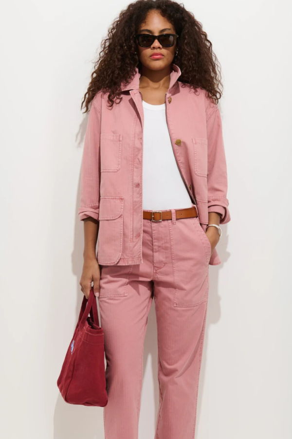 Alex Mill Painter Jacket In Herringbone - Ash Rose