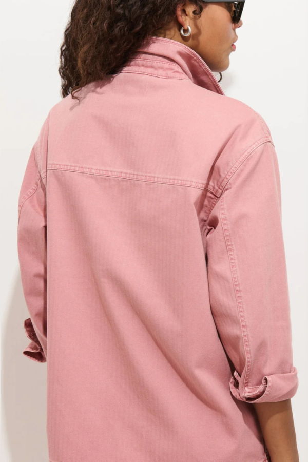 Alex Mill Painter Jacket In Herringbone - Ash Rose
