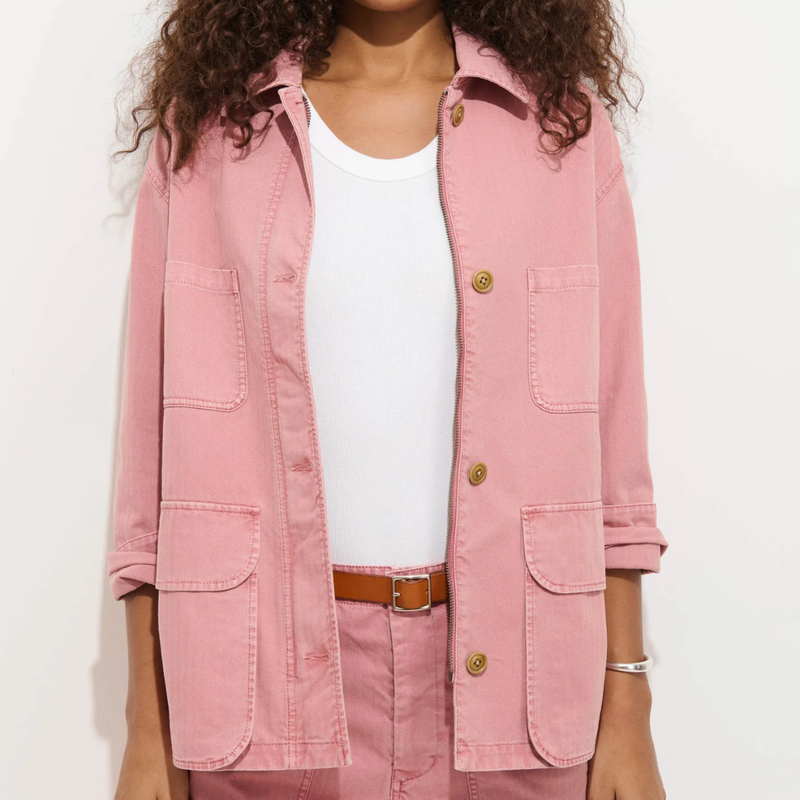 Alex Mill Painter Jacket In Herringbone - Ash Rose
