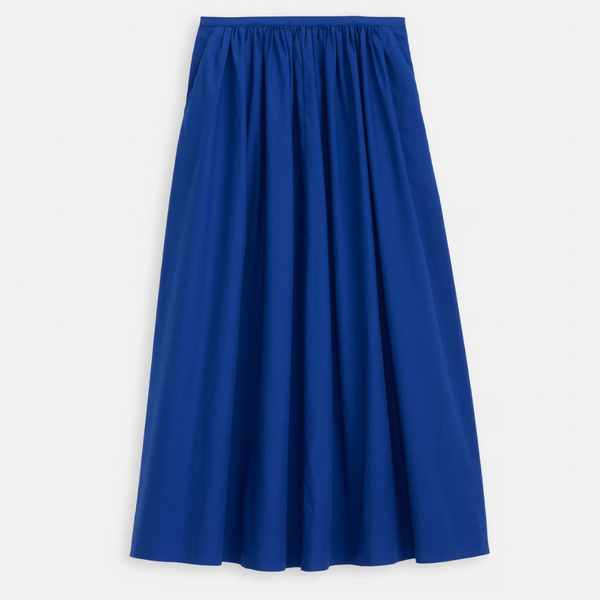 Alex Mill Sarah Poplin Skirt - Cobalt