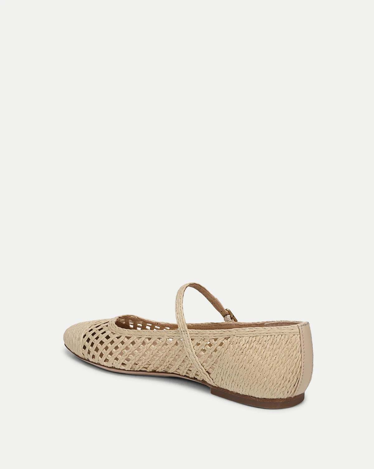 Veronica Beard Ellie Raffia Mary-Jane Flat - Natural Raffia - Image 4 of 5