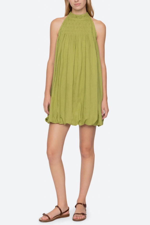 Sea NY Violet Halter Mini Dress - Green