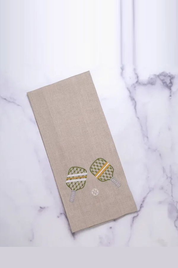 Arte Italica Soft Flax Pickleball Linen Towel - Flax