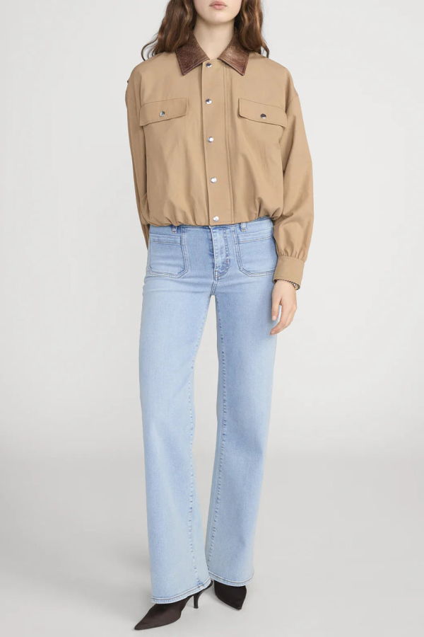 Frame Le Slim Palazzo Modernist Pocket Jeans - Tribute