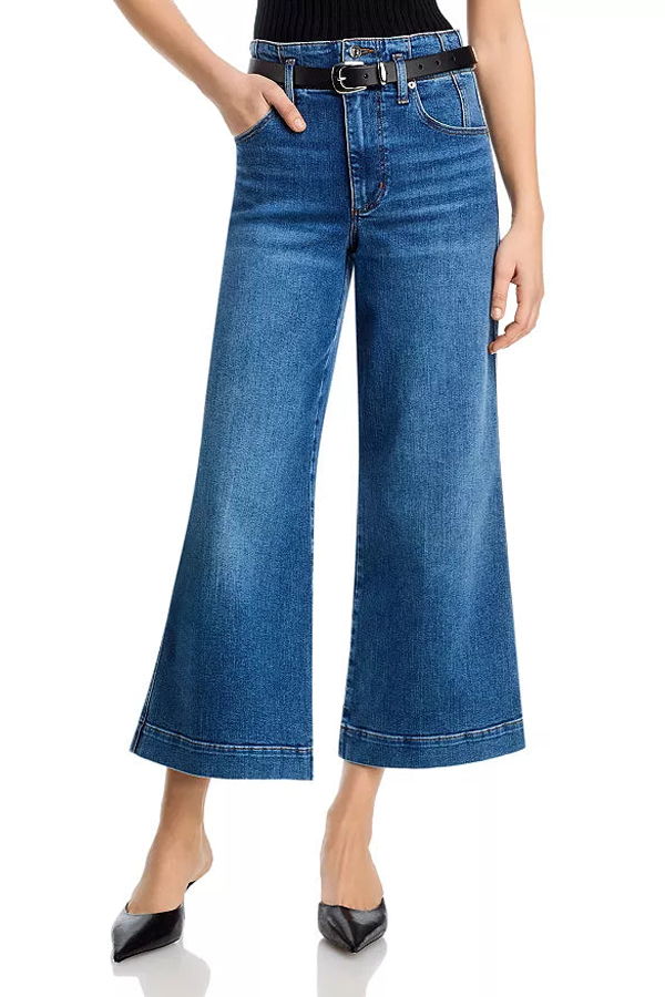 Frame The Seamed Wide Trouser Crop Jeans - Charity