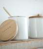 Yamazaki Home Ceramic Canister - White - Thumbnail 2