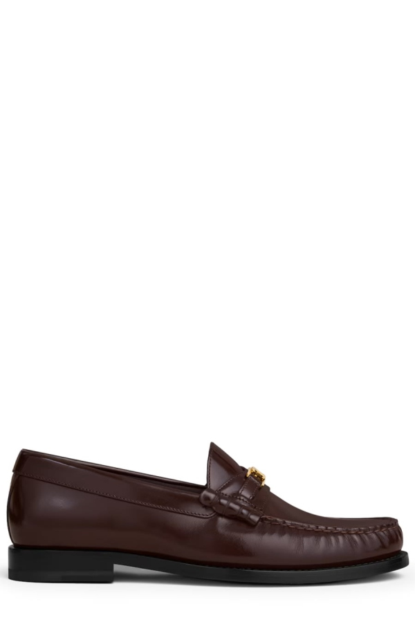 Celine Moccasin Triomphe Luco Flat Shoes - Brown