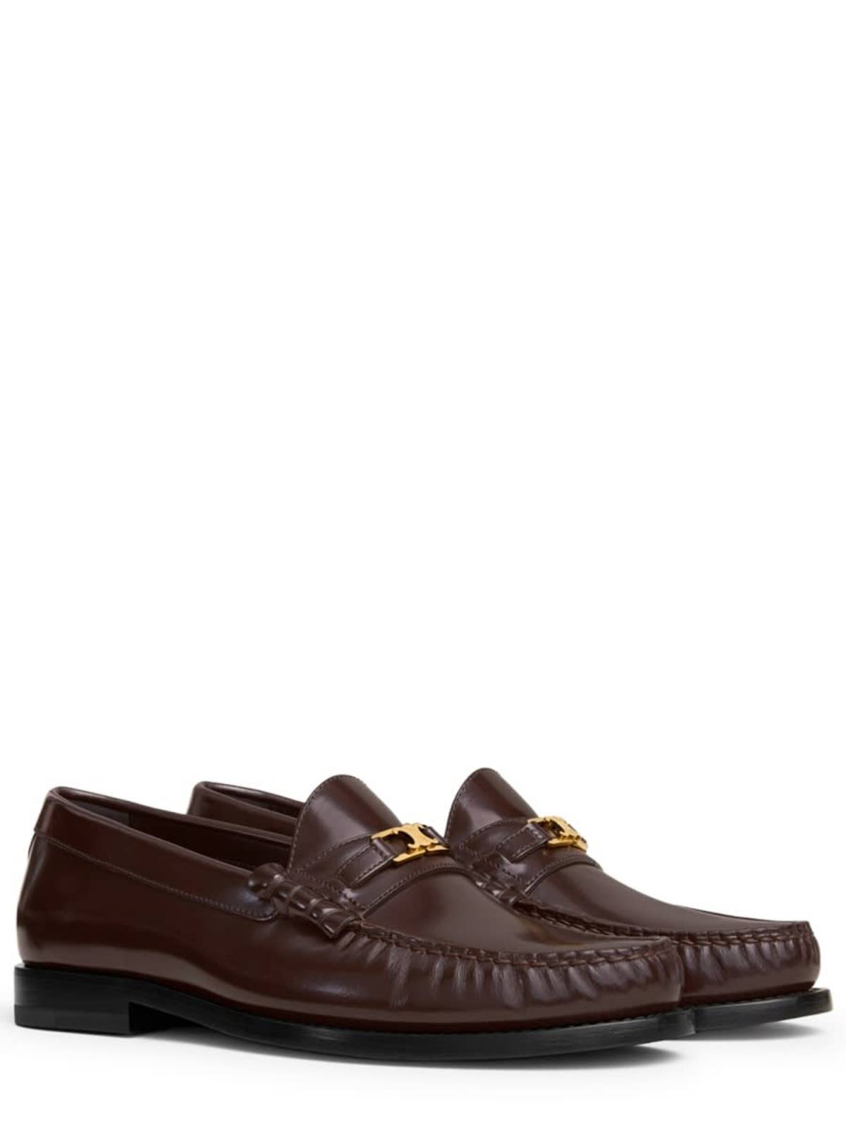 Celine Moccasin Triomphe Luco Flat Shoes - Brown - Image 2 of 3