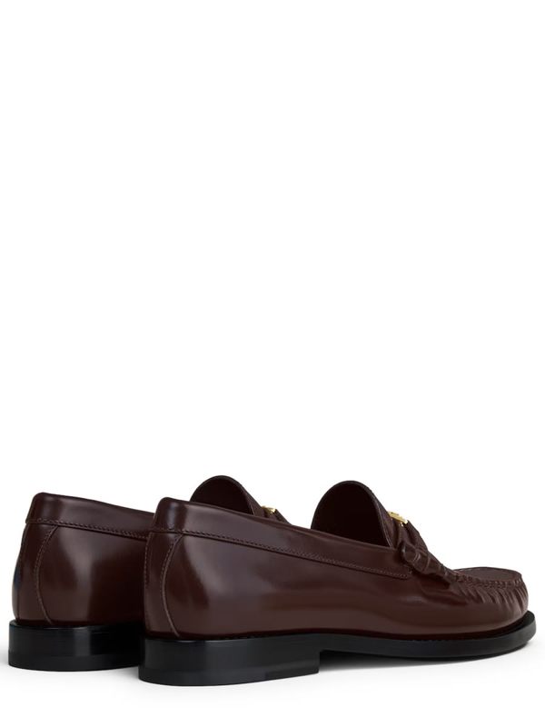 Celine Moccasin Triomphe Luco Flat Shoes - Brown