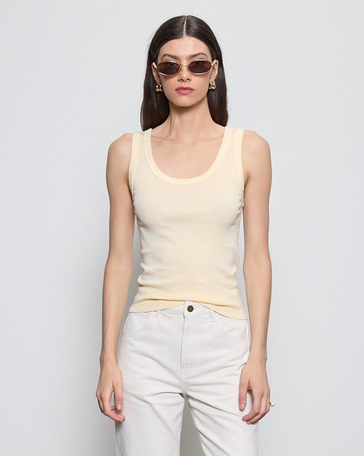 Enza Costa Supima Baby Rib Tank - Image 1 of 3