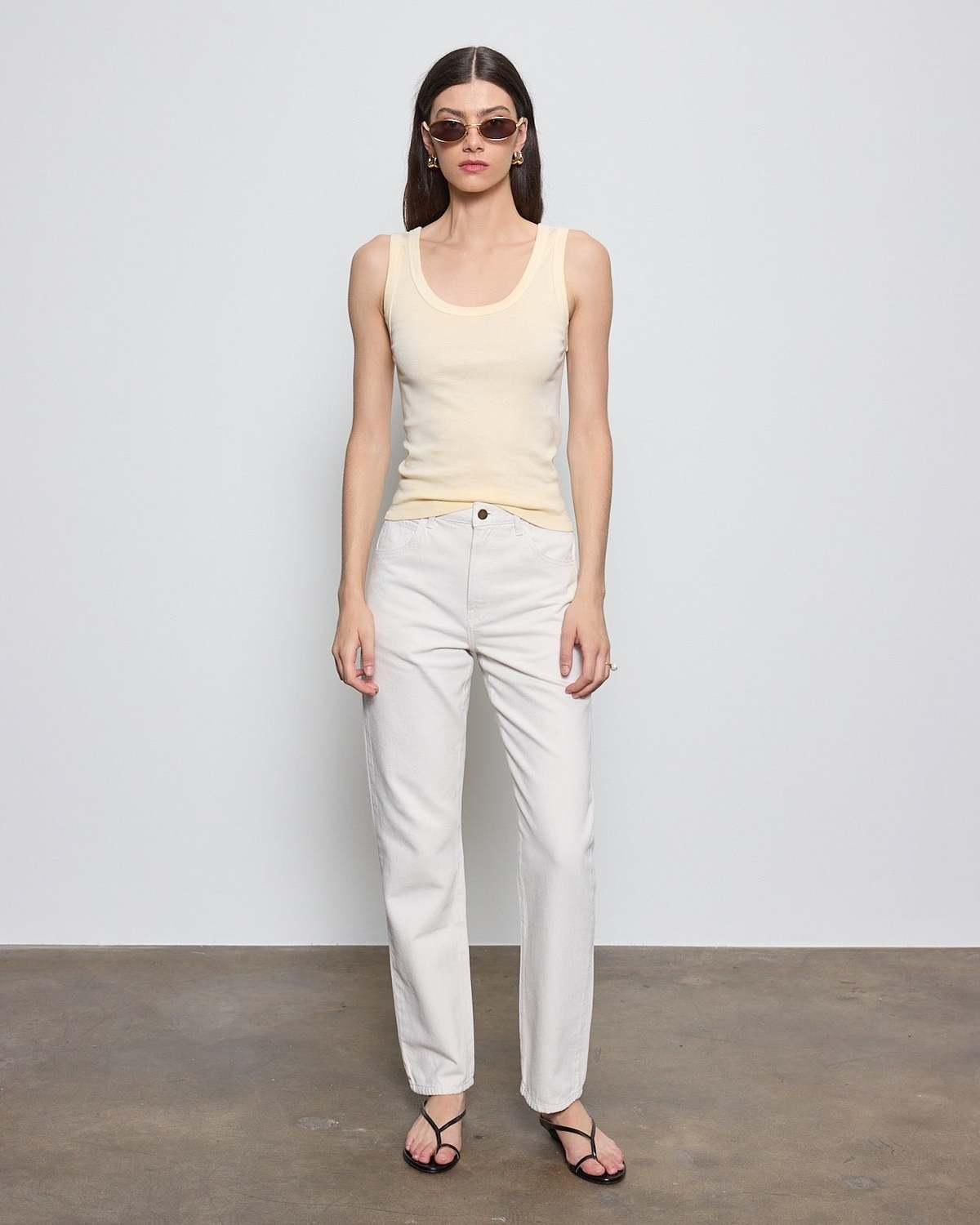 Enza Costa Supima Baby Rib Tank - Image 2 of 3