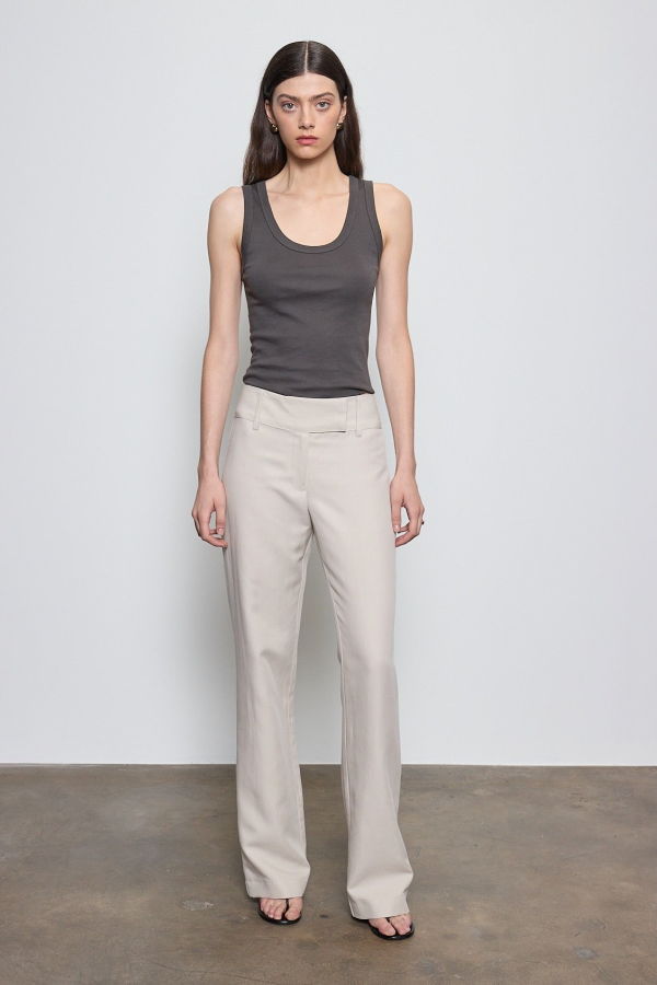 Enza Costa Supima Baby Rib Tank Top - Slate