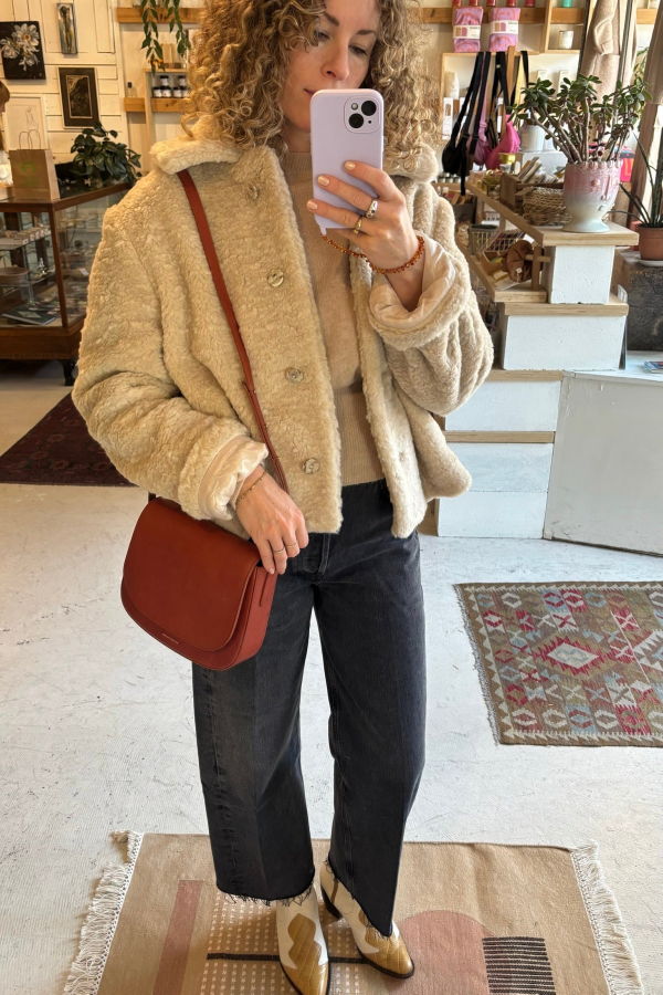 Atelier Delphine Faux Fur Jacket - Fawn