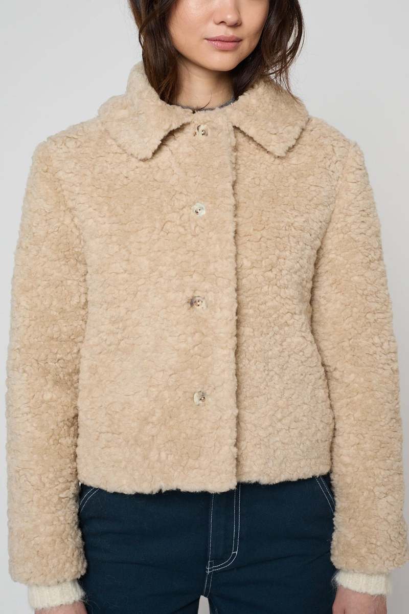 Atelier Delphine Faux Fur Jacket - Fawn