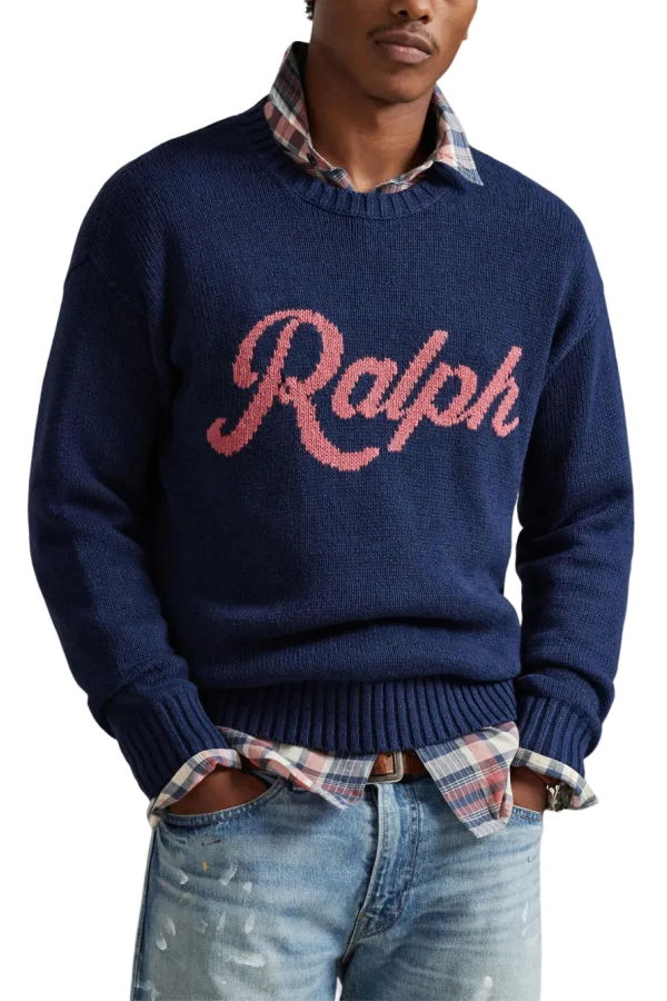 Polo Ralph Lauren Ralph Logo Crewneck Sweater - Cobalt