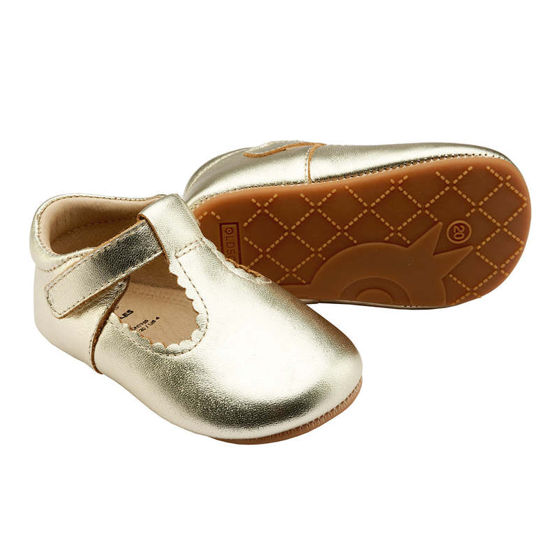 KIDS Old Soles Baby Rose Shoes - Gold