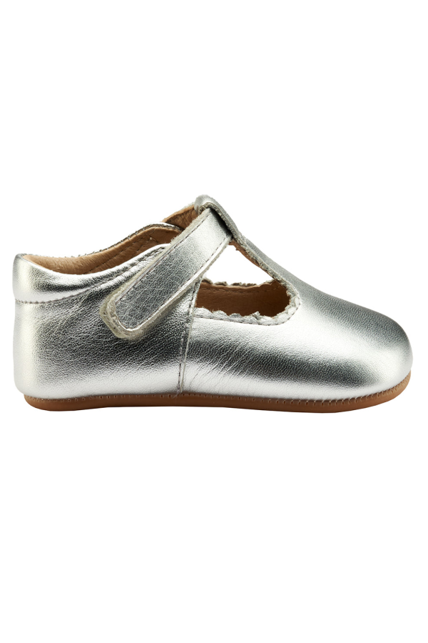 KIDS Old Soles Baby Rose Shoes - Silver