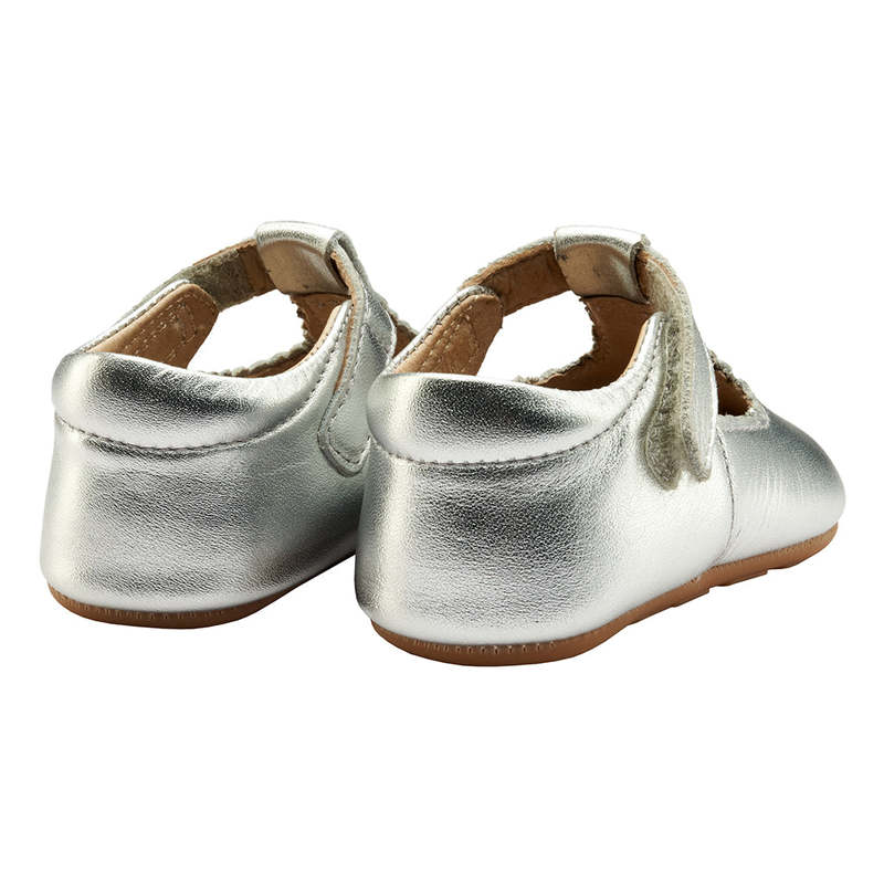 KIDS Old Soles Baby Rose Shoes - Silver