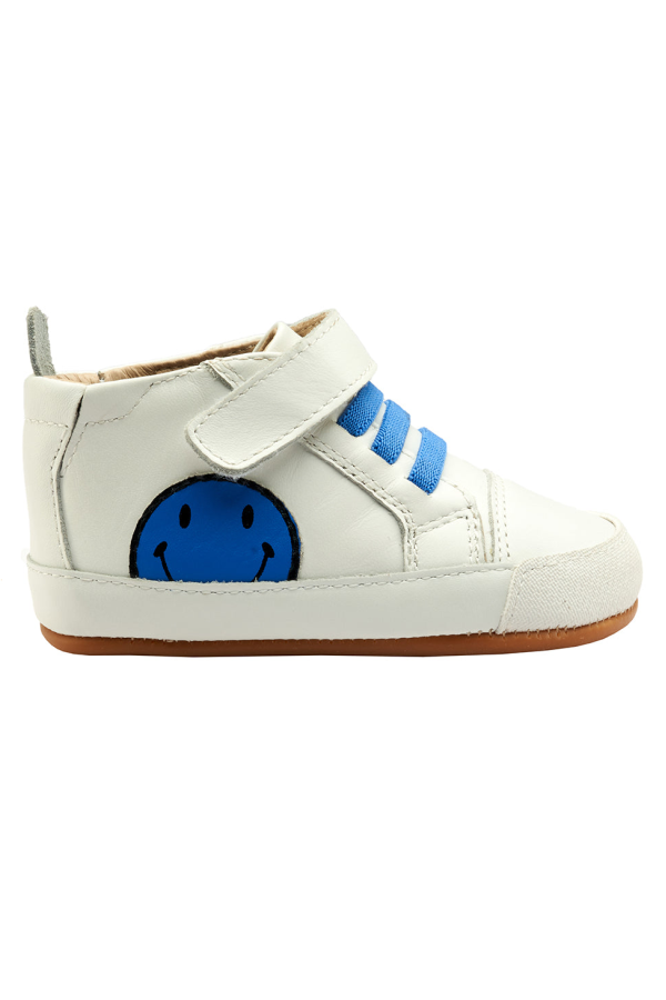 Old Soles Baby Spring Smiley Shoes - Blue