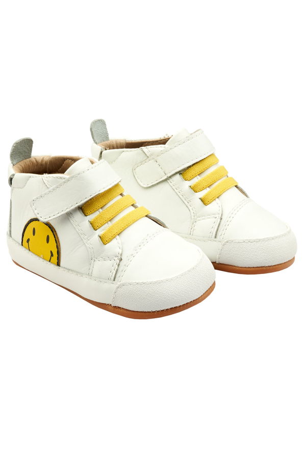 KIDS Old Soles Baby Spring Smiley Sneakers - Yellow