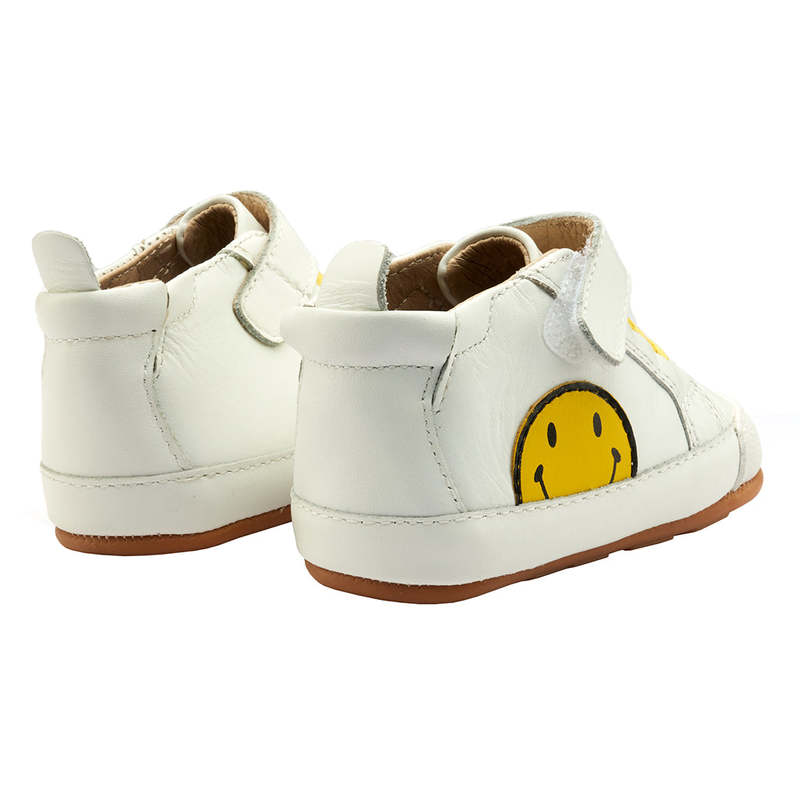 KIDS Old Soles Baby Spring Smiley Sneakers - Yellow