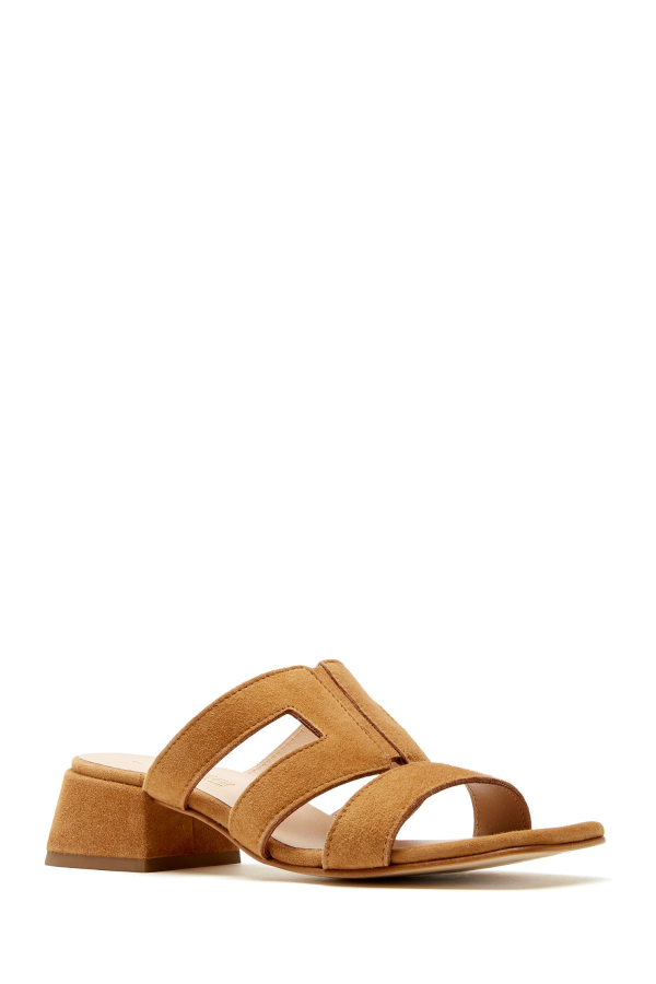 la canadienne Fifi Suede Sandal - Tobacco