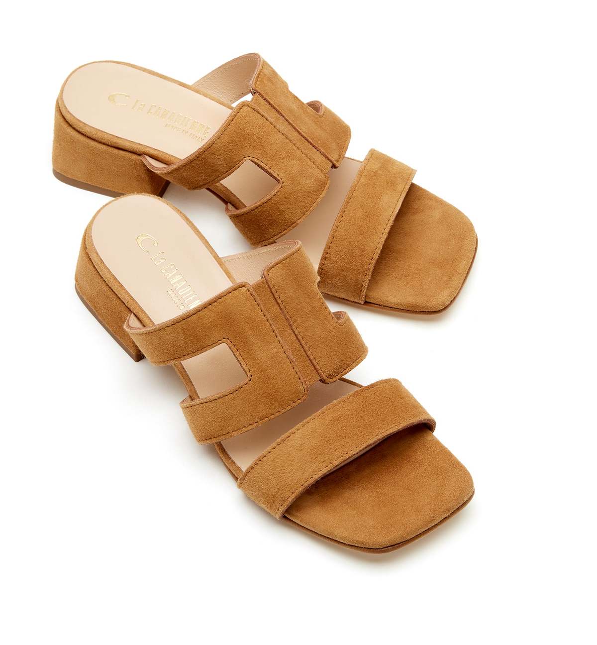 la canadienne Fifi Suede Sandal - Tobacco - Image 3 of 5