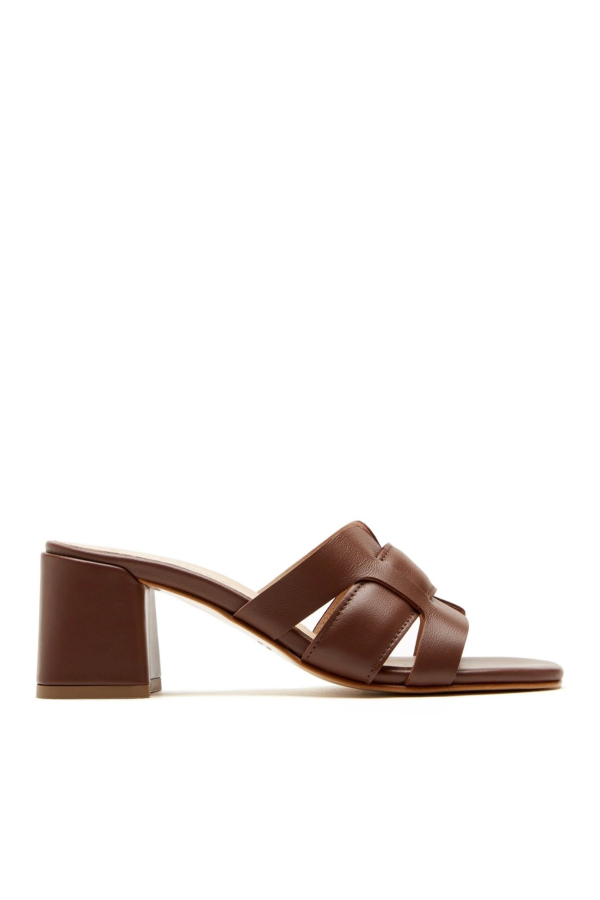 La Canadienne Fleetwood Heeled Leather Sandal