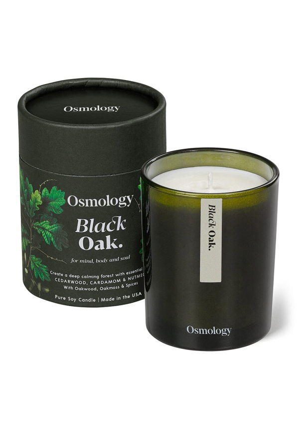 Osmology Black Oak Scented Candle - Cedarwood Cardamom and Nutmeg Candle