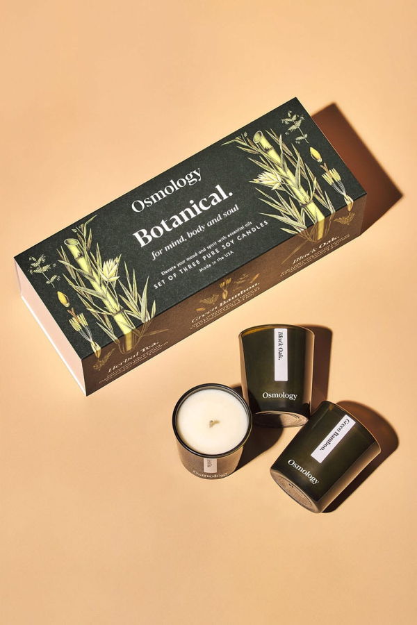 Osmology Botanical Green Mini Candle Gift Set