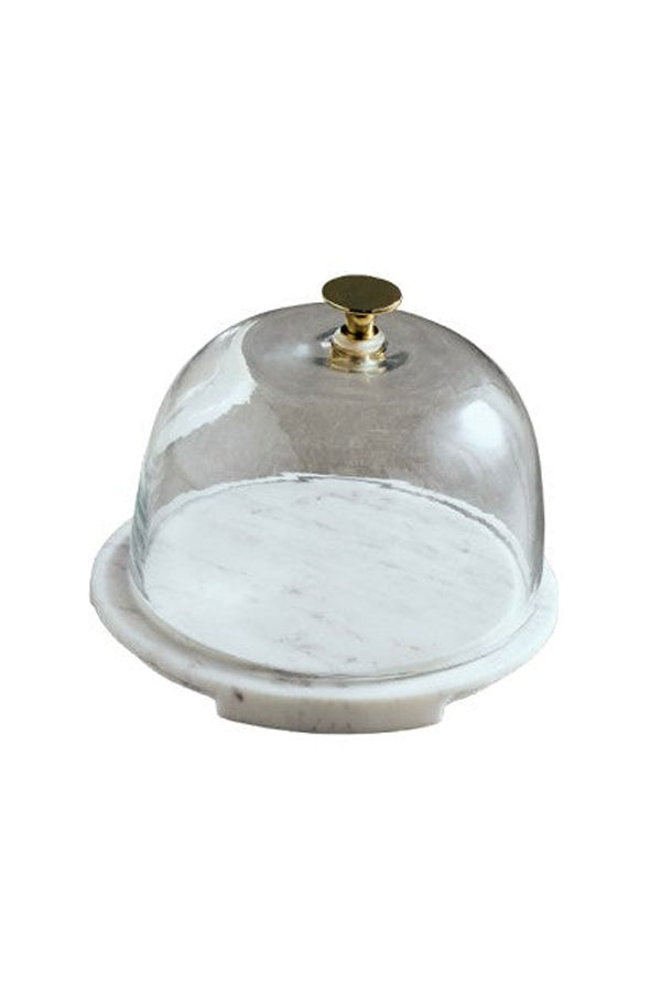 The Collective Home Cova Marble Base Cake Dome