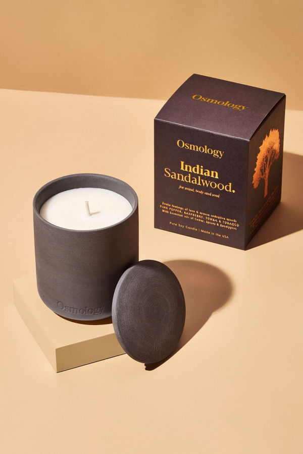 Osmology Indian Sandalwood Scented Candle - Pepper Raspberry and Tonka