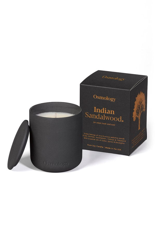 Osmology Indian Sandalwood Scented Candle - Pepper Raspberry and Tonka