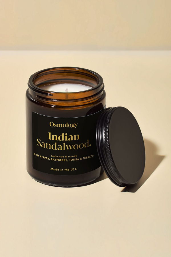 Osmology Indian Sandalwood Scented Jar Candle - Pepper Raspberry and Tonka