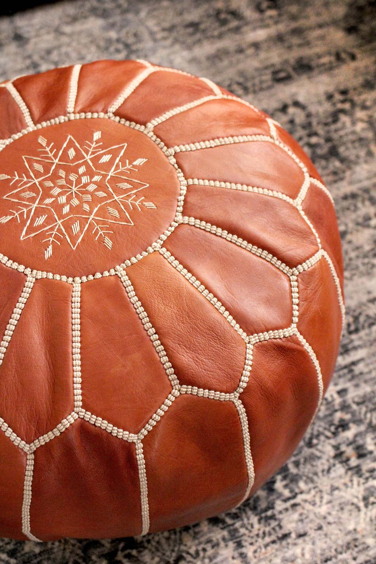 Jubilee Trading Co. Jasmine Pouf - Image 1 of 13