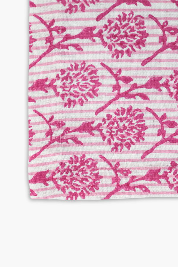 Banyan & Birch Nikhar Pure Linen Hand-Printed Table Runner