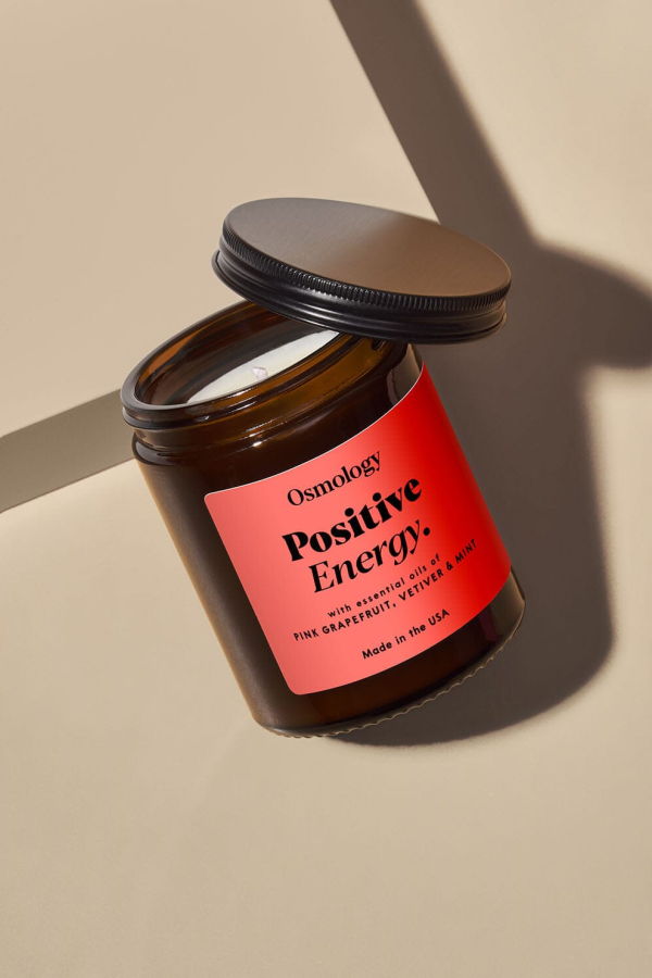 Osmology Positive Energy - Pink Grapefruit Vetiver and Mint Scented Jar Candle