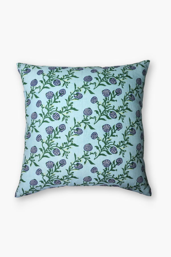 Banyan & Birch Rasa Linen Pillow Cover - Pastel Blue