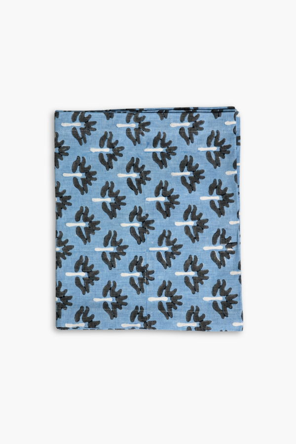 Banyan & Birch Zeenat Linen Table Runner - Steel Blue