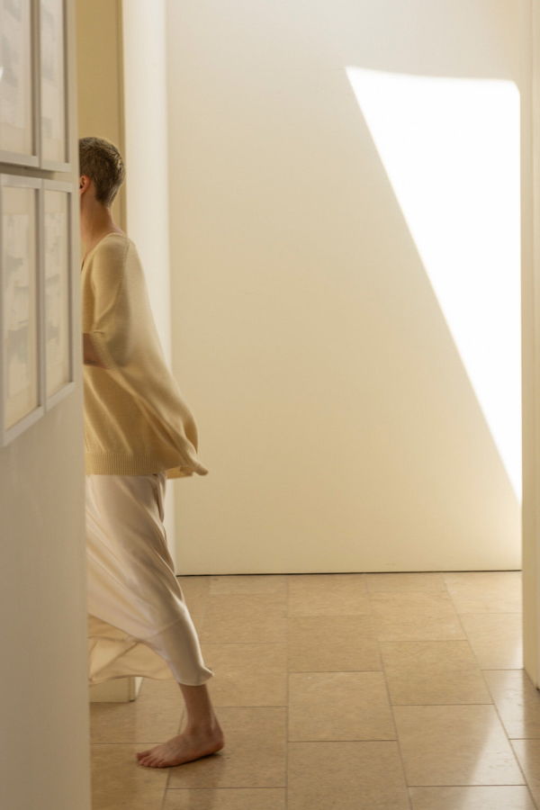 Erica Tanov Tulah Silk Charmeuse Skirt