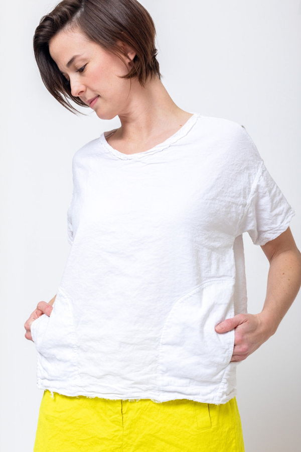 Aequamente Cotton Wrinkled Blouse