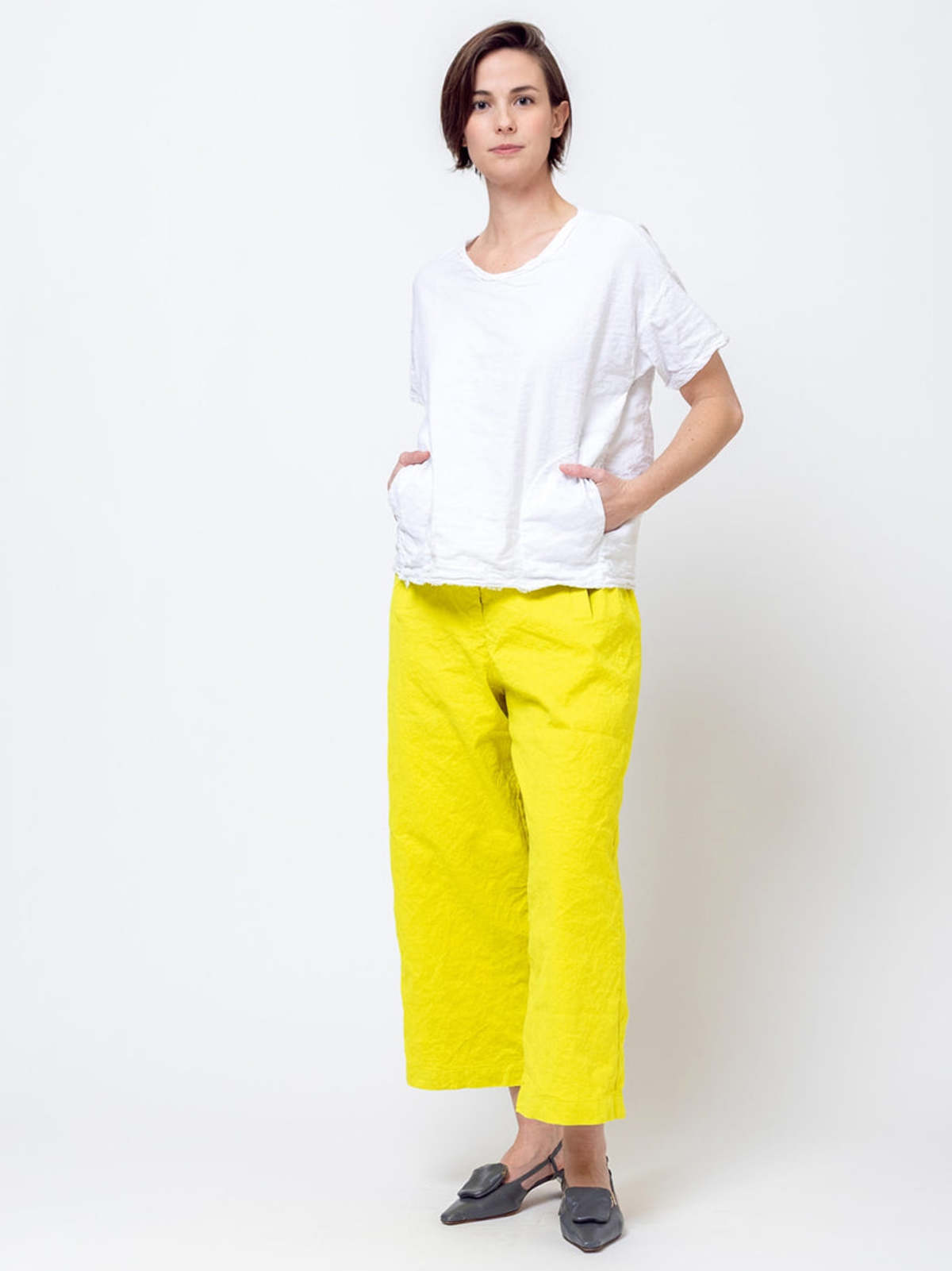 Aequamente Cotton Wrinkled Blouse - Image 2 of 5