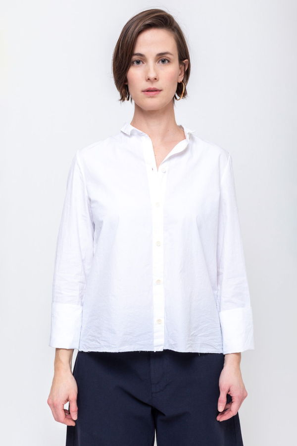 Aequamente Fine Cotton Shirt - White
