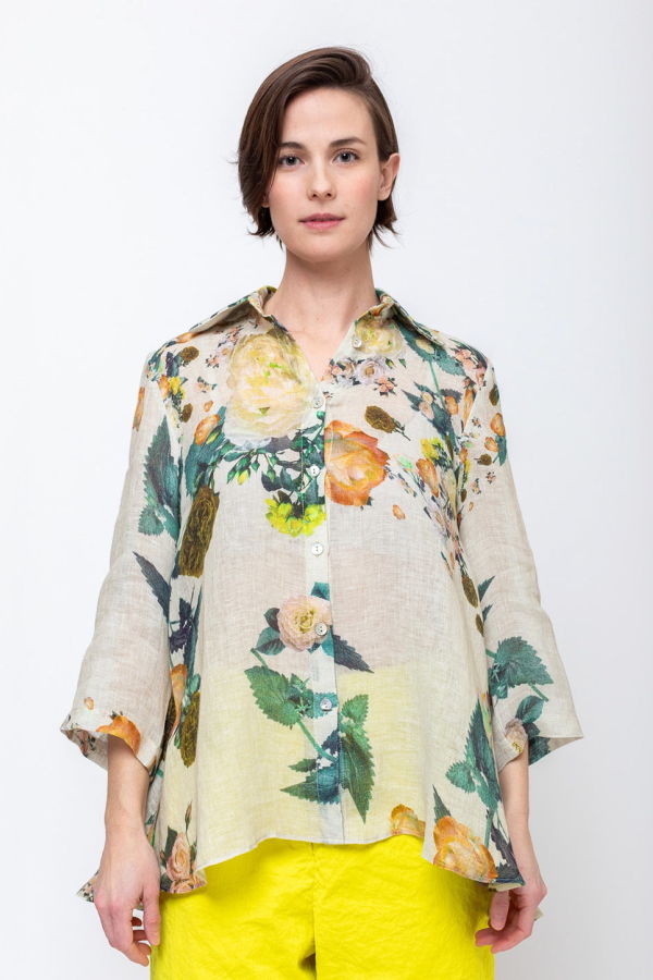 Replika Linen Floral Top