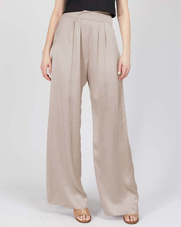 INGA-LENA Bjorn Silk Pant - Sandshell